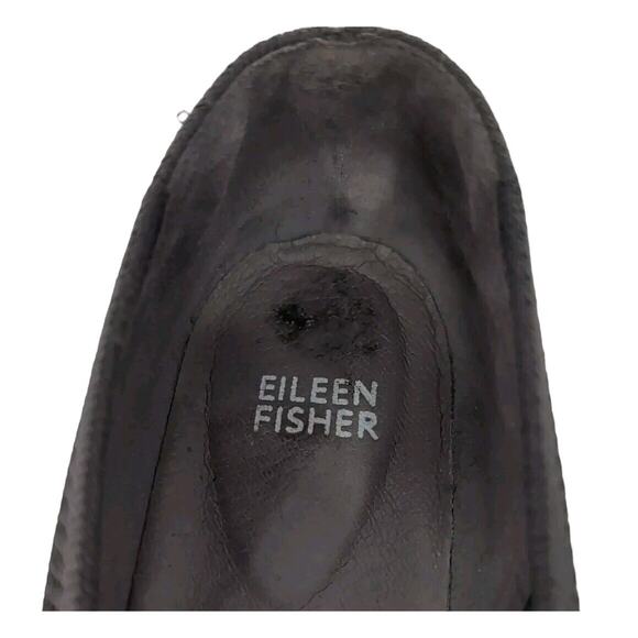 Eileen Fisher Heaven Stretch Knit Wedge Ballet Flats Women's Size 8.5 Gray Shoes - Picture 10 of 10